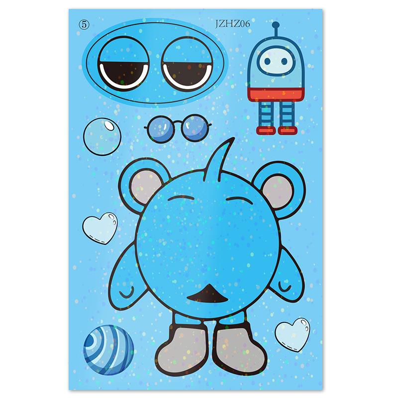 Hot-Selling Laser Egg Dress-Up Stickers for Children (Ages 3-6) - Early Learning DIY Rhythm Box for Little Princesses