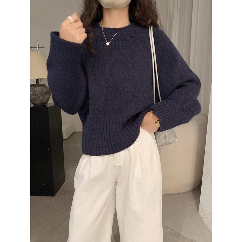 Ladies, Raglan Sleeves, Knitwear, Front Shoulder, Sweater, Long Sleeved, Warm Top