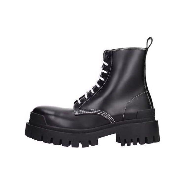 Balenciaga Strike Lace Up Boots 'Black' Women's 590974WA9641070