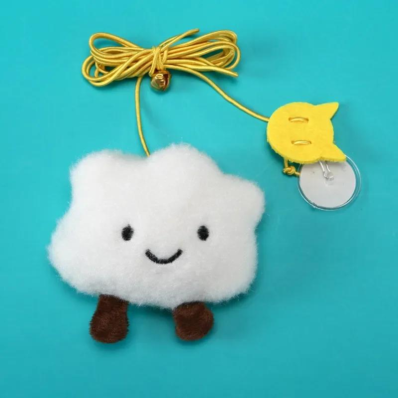 

Nice Cat Toys Swing Sticky Disc Elastic Hanging Door Caterpillar Teasing Long Rope Cat Sound Toy Accessories Pet Kitten Toy