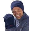 Atlas For Men Mens Microfleece Beanie & Gloves Set