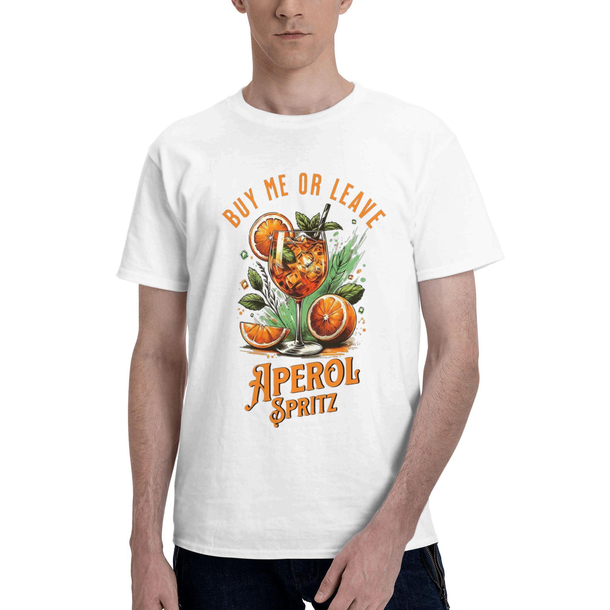 

Streetwear T Shirt Summer Aperol Spritz Illustration Trendy Cool T-Shirts Summer Tshirt for Men Plus Size Short Sleeve Top Tees 4XL