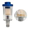 Water Oil Separator Filter Airbrush Filter Moisture Separator for Air Line Compressor Fitting, 1/4 Inch NPT Inlet
