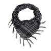 Mesh Yarn Desert Scarf with Tassels Soft Breathable Lightweight Outdoor Neck Piece Unisex Fashion Accessory