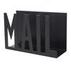 Metal Construction Mail Organizer Cutout Design Hollow Design Mail Holder Modern Style Two-Sided Design Letter Organizer