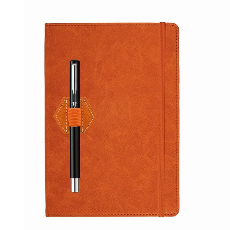 Leather Pen Clip Holder Adhesive Pen Holder Tablet Pen Holder Elastic Pen Holder for Hardcover Notebook Journal Planner