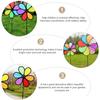 Children Kids Triple Wheel Colorful Wind Spinners Windmill Toys Garden Windmill Rainbow Pinwheel