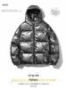 Men's 2024 Reflective Hooded Cotton Jacket: Winter, Solid Color, Shiny, Loose Fit, Thickened Padding