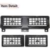 RLB-HILON Dashboard Heater Air Vent Grille Set Compatible With Nissan Navara D21 Hardbody Pickup 1986 To 1997 Year, Black Color