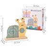 3D Wooden Animal Puzzle Building Blocks - Educational Brain-Training Toy