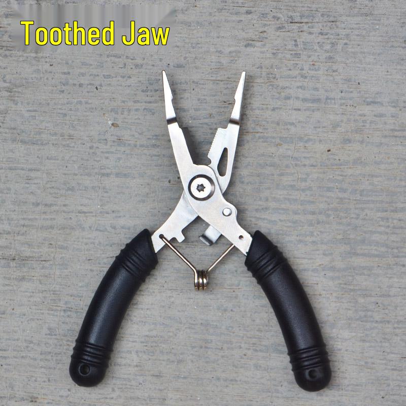 Compact Multifunction Fishing Pliers: Line Cutter, Hook Remover, and Tying Tool