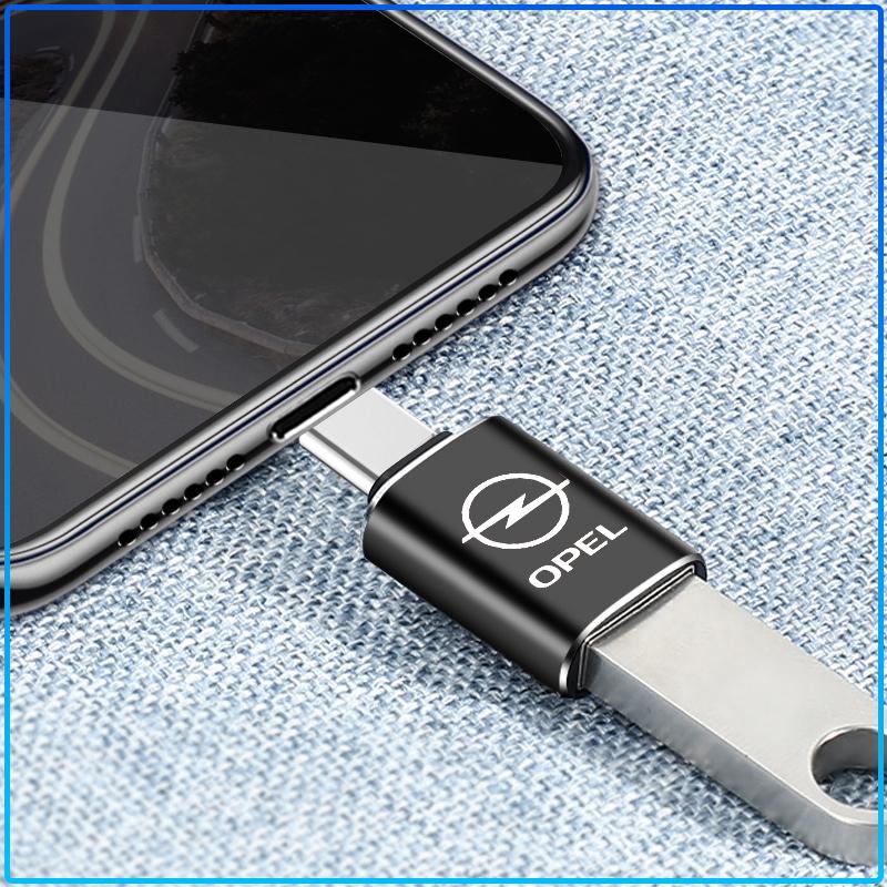 Car Type-C Turn USB3.0 Adapter Auto Converter Interior Parts For Opel Astra C G H Insignia J K Zafira B Corsa Vectra C Corsa C