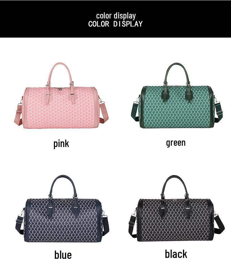 Všestranná voděodolná cestovní taška crossbody s kosočtvercovým vzorem - Velkokapacitní PU příruční kabelka