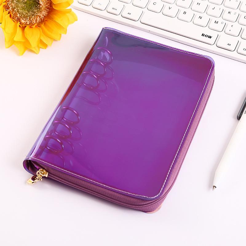 A6 Hand Zip Bag Marble Loose Leaf Binder Notebook Inner Core Cover Note Book Planner Office Stationery Supplies