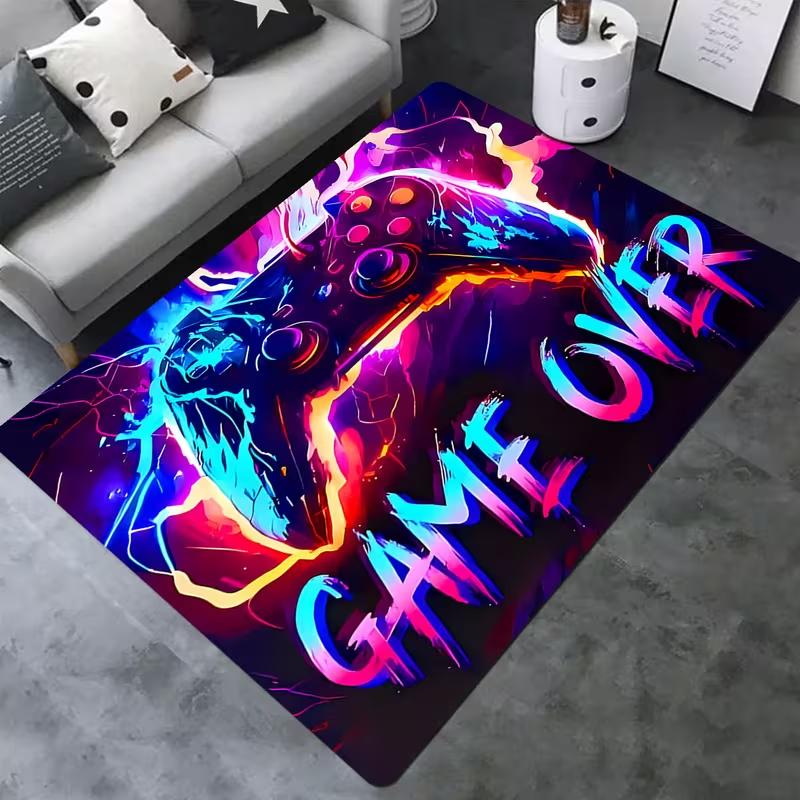 

Game Area Carpet Bedroom and Living Room Video Game Carpet Modern Game Console Decoration Carpets 40x60cm