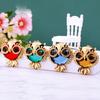 Adorable Crystal Owl Keychain Fashionable Keyring For Women Unique Gift Accessory