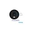 MAG Wall Clock, Radio-Controlled, Analog, Cute, Stylish, Nordic Style, Wood Grain, 29.0cm Diameter,