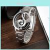 Elegante Orologio Analogico Argento Con Tema Musicale