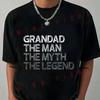 The Myth The Legend Graphic Motorcycle T-Shirt Funny Men’s and Women‘s Short Sleeve Casual Un