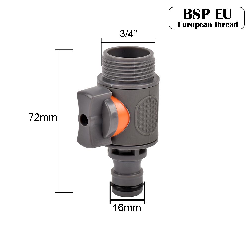 Garden Hose Quick Connector 1/2 3/4 1 Inch Pipe Coupler Stop Water Connector 16/20/32mm Repair Joint Irrigation System Fitting