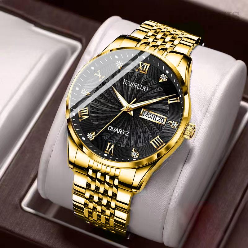 Men s High-End Fashionable Automatic Quartz Watch, Luminous & Sleek Design Standard