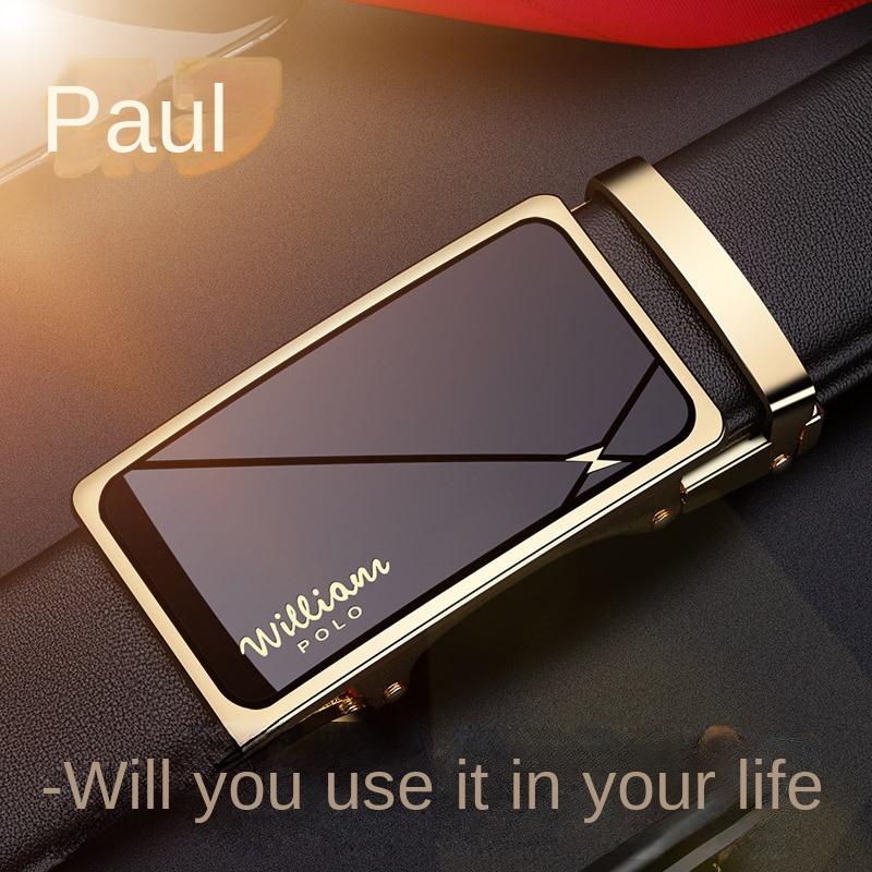Emperor Belt Men's Genuine Leather 2022 New Automatic Buckle Business Casual Belt Pure Cowhide Pant Belt