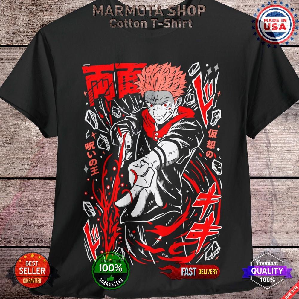 Ryomen Sukuna T-Shirt Jujutsu Kaisen Gojo Satoru Anime Tee Shirt All Size Unisex