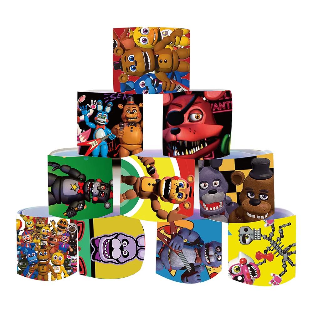 FNAF Five Nights Freddyed Náramky s cvaknutím Piniata Hračka Výplň do tašek/na párty Cvakací náramek pro dítě Kluk Holka Narozeninová párty dárky