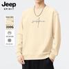 JEEP SPIRIT Men's Letter Print Crewneck Sweatshirt