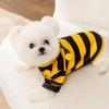 Winter Warm Pet Bee Costume Hooded Soft Cat Holiday Cosplay Clothes Cat Dog Clothes  Pet Supplies