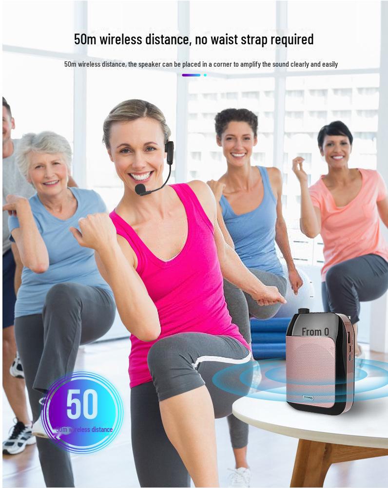 APOROT9UHF Bluetooth Wireless Speaker - Portable Auto-Connecting High-Power for Tour Guides and Teaching
