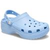 Crocs Classic Platform Pearl Clog EVA Comfortable and Versatile Hole Shoes Women's Blue