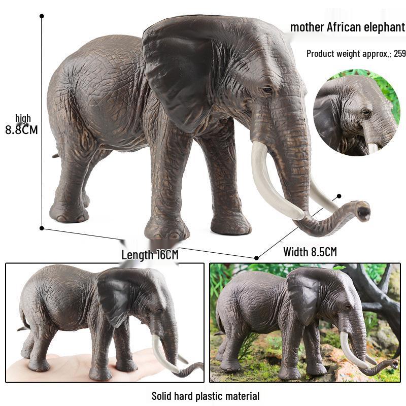 Early Learning Wild Animal Model Set: African & Asian Elephants