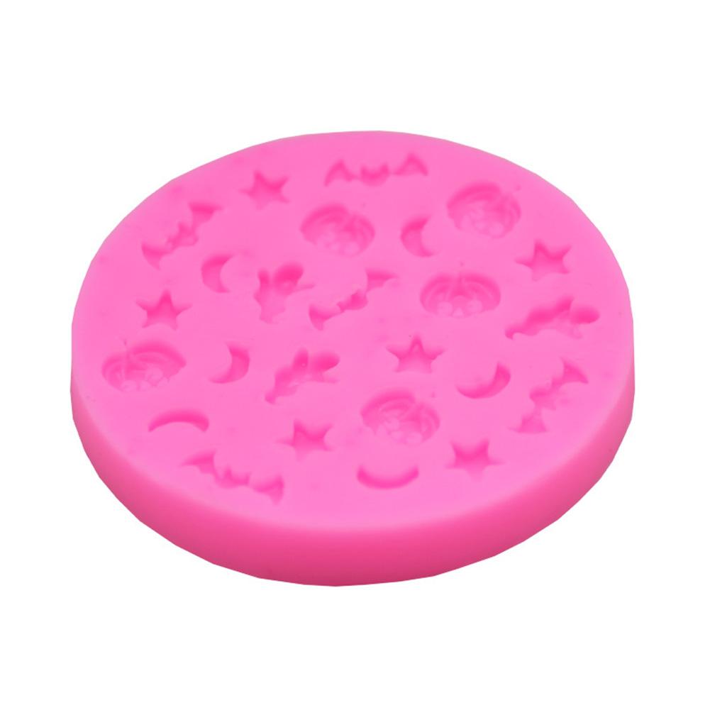 Halloween Pumpkin Star Moon Bat Shape Silicone Cake Mold Bakeware Mould for Chocolate Jello DIY Fondant Cake Decoration Tools