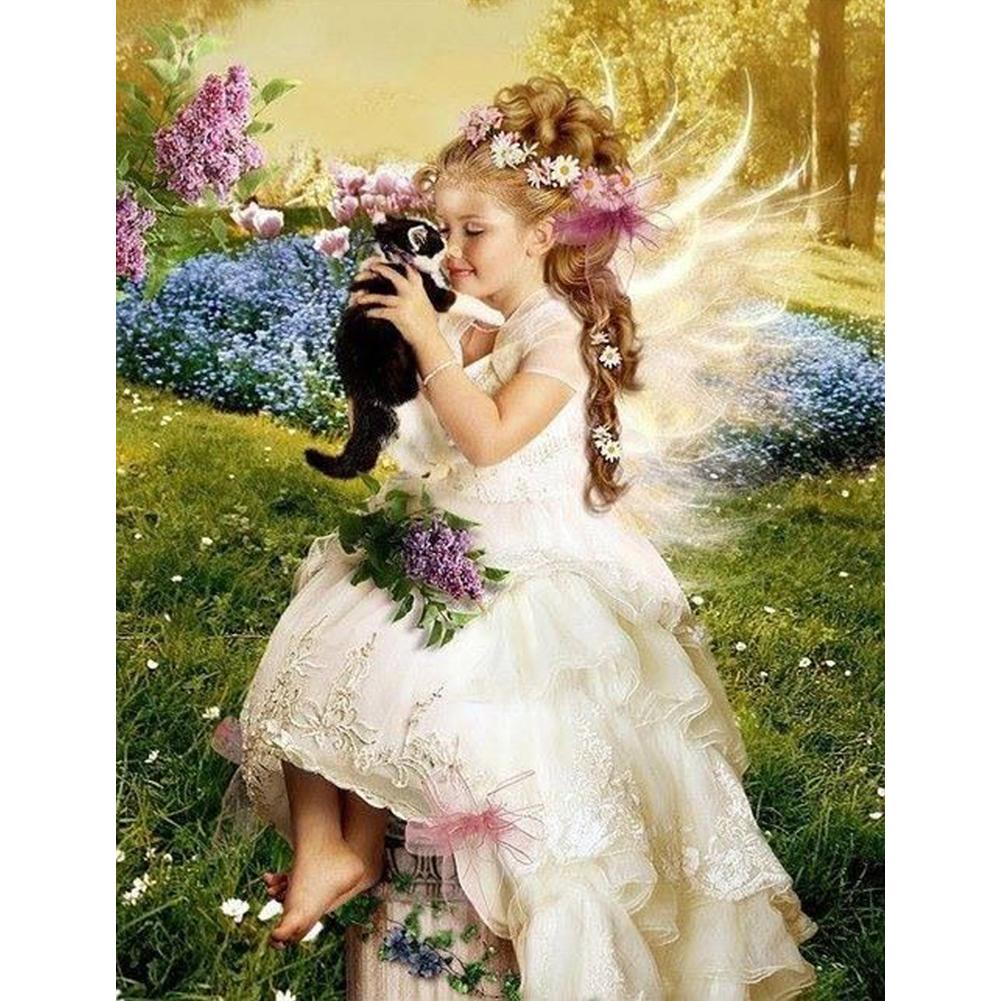 

Рождественская алмазная живопись, полный набор сверл, YEESAM ART Religion Angel Sage 5D DIY Diamond Art