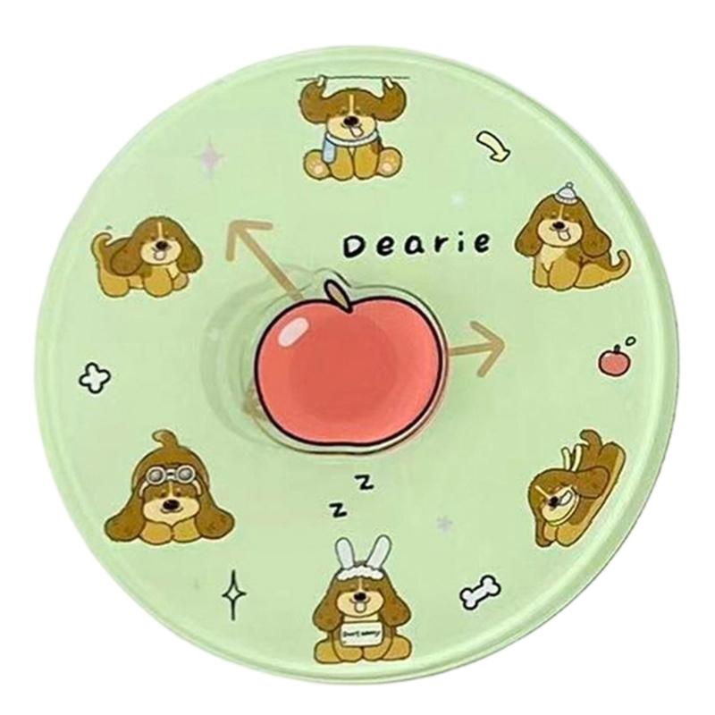Fun Rotating Cartoon Creature Magnetic Decoration Acrylic For Refrigerator Memo Board Display