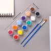 1SET 3ml Children's Acrylic Paint 12-Color Siamese Student Art Painting Gypsum Doll Paint