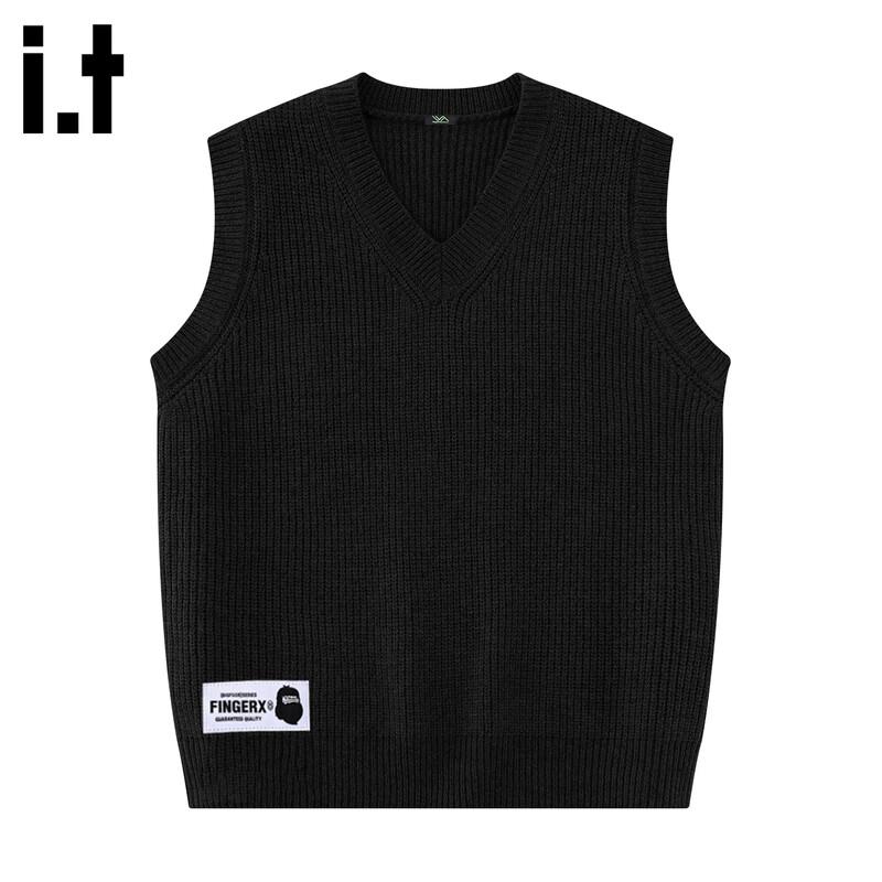 

Fingercroxxit Unisex V-Neck Knit Sweater Vest M