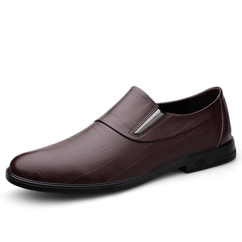 

Fashion Fashion Genuine Leather Male Business Flat Shoes Breathable Men Formal Office Working Shoes British Style Shiny Mens Office Shoe 45