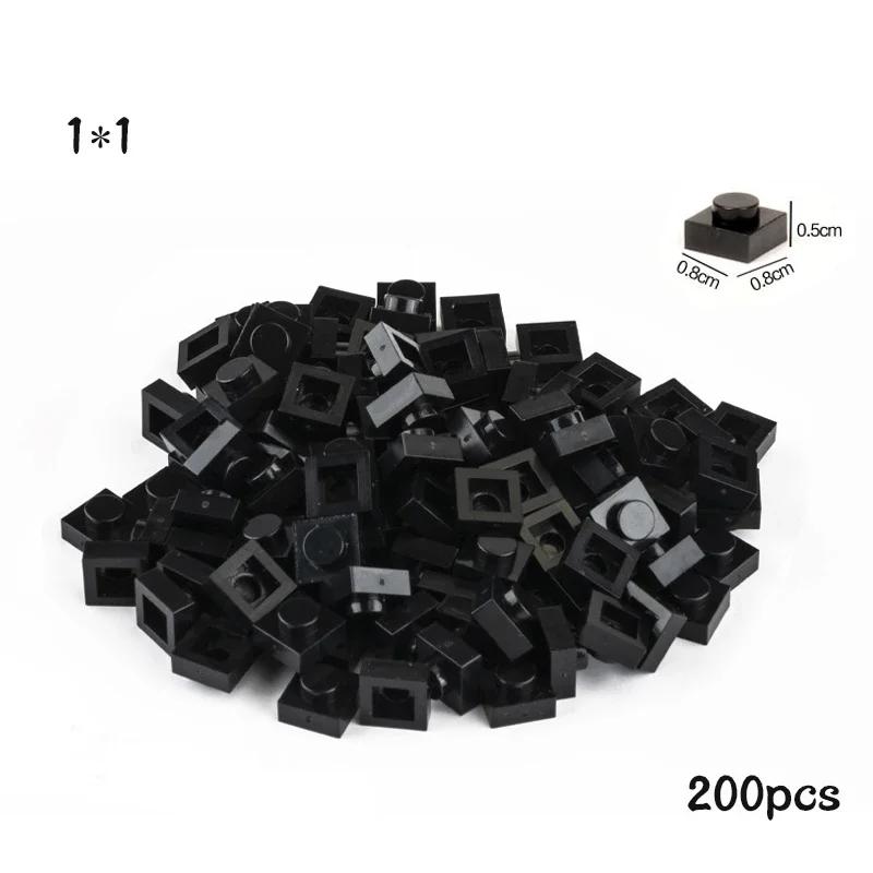 Non-Toxic 200Pcs Diy Building Blocks Thin Figures Bricks 1X1 Dots 21Color Educational Creative Size Compatible With 3024 Toys For Children