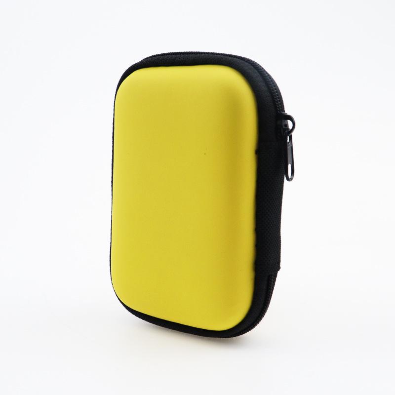 EVA Earphone & Cable Organizer with Mesh Pocket for Camera & Charger