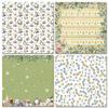 24 Sheets Christmas Theme Snow Sock Craft Paper Pads Cutting Dies Art Background Origami Scrapbooking Card Making