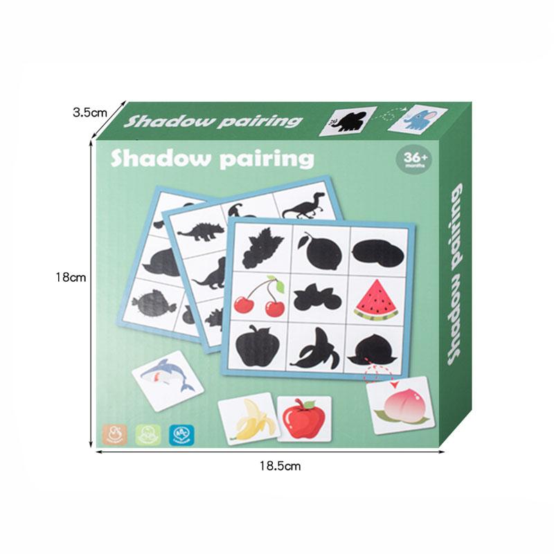 Wooden Montessori Find Shape Toys Animal Fruit Shadow Pairing Shape Puzzle Logical Thinking Game Educational Toys For Children