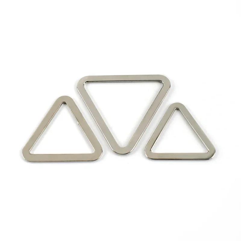 5/10Pcs Meetee 20-40mm Triangle Metal Ring Buckles Bag Strap Dog Collar Webbing Clasps Clothes Belt Hooks Hardware Accessories