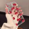 Cherry Bow Clear Phone Case for Xiaomi Poco X7 X6 X5 M6 F6 F7 Pro 4G Mi 11 Lite 5G 15T 14T 13T 12T 14 13 12 Soft Silicone Cover