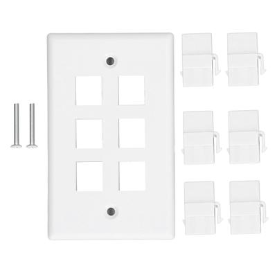 6 Port USB Priz Tipi C USB Priz Duvar Geniş Uygulanabilirlik USB Priz Fişi İş İçin