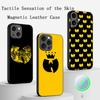 Fashion Trends WU-T-TANG CLANs ins Phone Case For iPhone 16 15 14 13 12 11 Plus Pro Max  High-end Luxury Magsafe Sheepskin