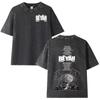 Sänger Französisch Damso Beyah Harajuku Tour Mode Vintage Gewaschen Sommer Kurzarm T-Shirt Herren Damen Hip Hop Locker T-Shirt