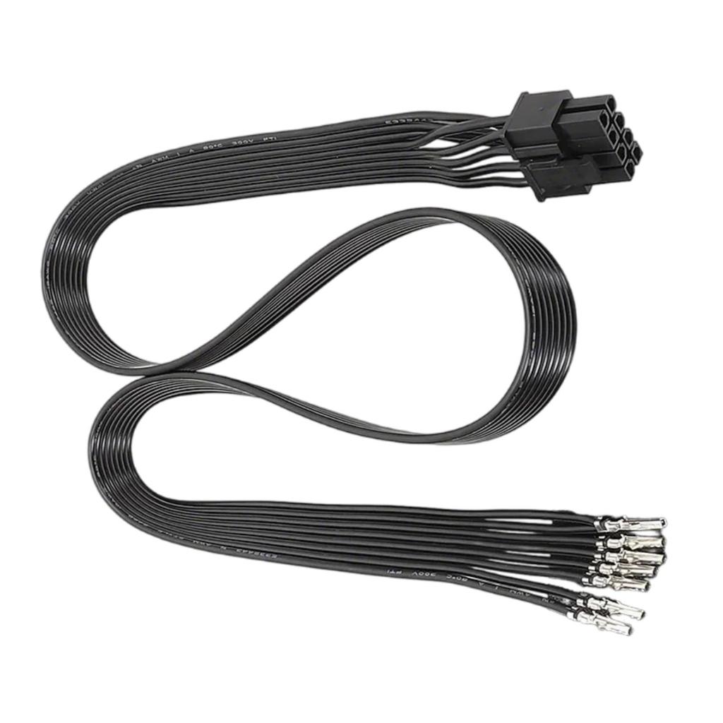 High Efficiency 8Pin (6+2) Male PCIe Cable Male PCIExpress Power Cable for Graphics Card Tinned Copper Cores Wire