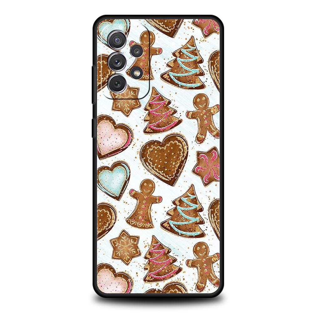Cartoon Christmas Phone Case For Samsung Galaxy A15 A13 A51 A71 A41 A31 A21S A03S A05 A35 A32 A55 A23 A25 A33 A53 A73 5G Cover